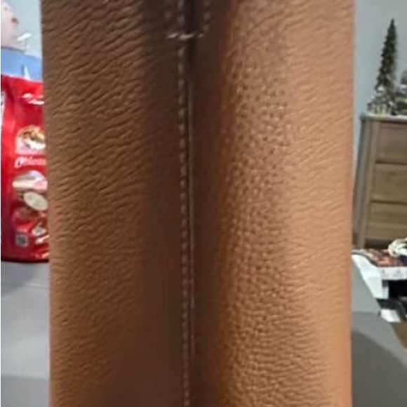 STAUD Tan Leather Tote Bag - Picture 2 of 11